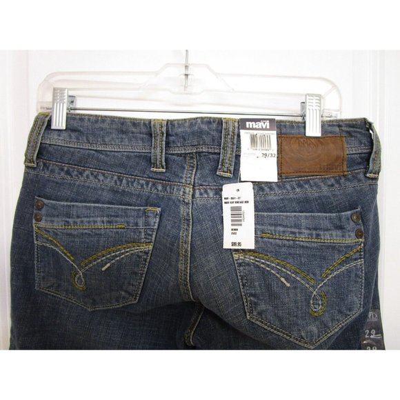 Mavi Kay Bellbottom Jeans 29/32 Vtg Bohemian Denim 60's Super Lowrise Flare NWT - Picture 4 of 8
